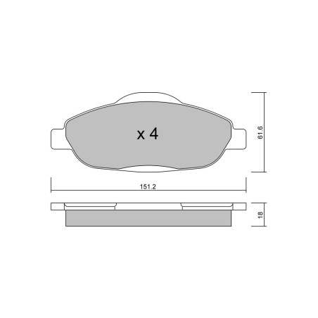 Pastillas de freno delanteras GT2i Club para PEUGEOT 308 I (4A_, 4C_) 1.6 16V 150cv 2007-09-01-2015-12-01