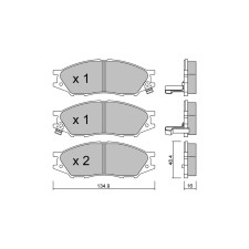 Pastilhas de travão dianteiras GT2i Club para NISSAN Almera II (N16) 2.2 dCi 136hp 2000-04-01-