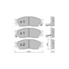 Pastillas de freno delanteras GT2i Club para NISSAN Almera II (N16) 2.2 dCi 136cv 2000-04-01-