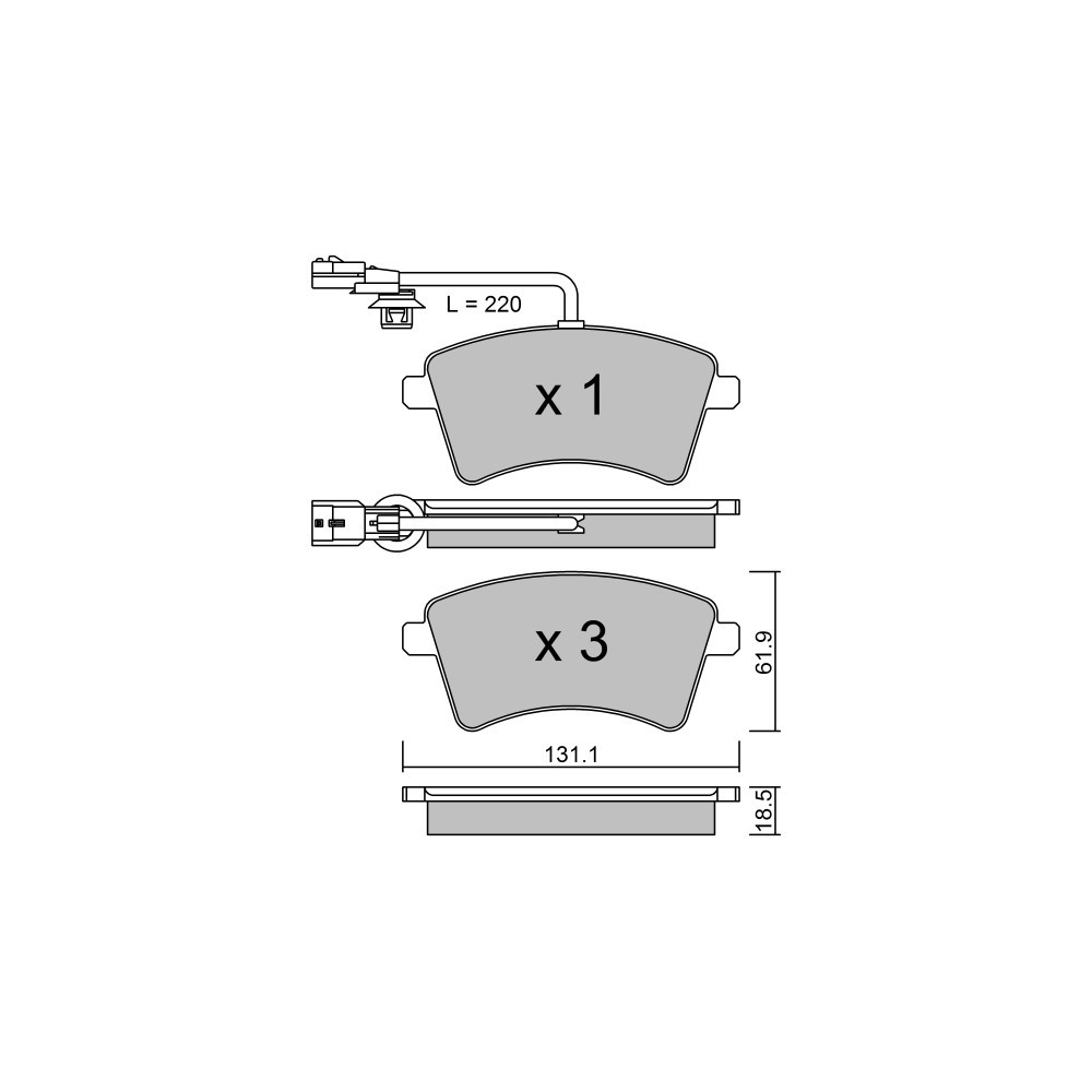Pastilhas de travão dianteiras GT2i Club para RENAULT Kangoo II (KW0/1_) / Grand Kangoo 1.5 Blue dCi 115 116cv 2008-02-01-Array
