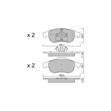 Pastilhas de travão dianteiras GT2i Club para RENAULT Arkana I (LCM_) 1.3 TCe 160 EDC 158hp 2019-08-01-