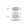 Pastilhas de travão dianteiras GT2i Club para RENAULT Arkana I (LCM_) 1.3 TCe 160 EDC 158hp 2019-08-01-
