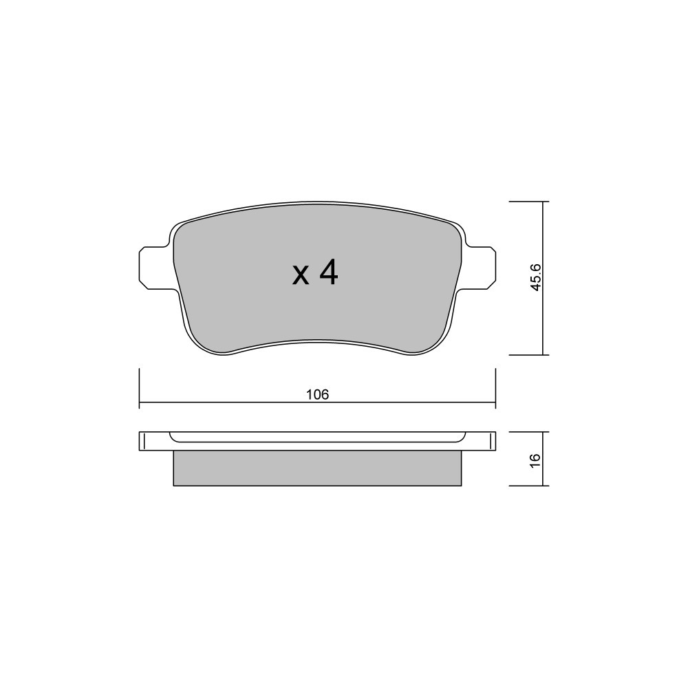 Pastilhas de travão traseiras GT2i Club para RENAULT Clio V (B7_) 37 310cv 2019-06-01-Array