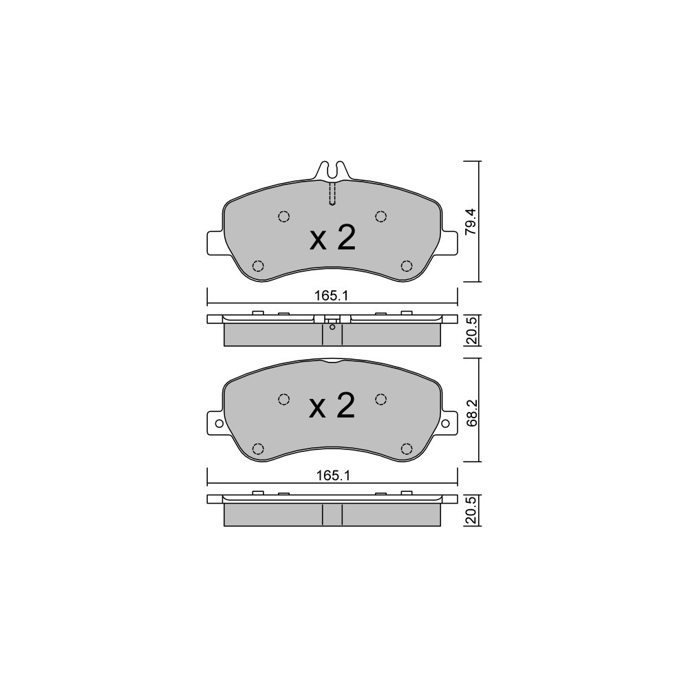 Pastillas de freno delanteras GT2i Club para MERCEDES BENZ Classe GLK (X204) 350 CGI 306cv 2008-06-01-2015-12-01Array