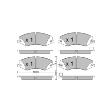 Pastilhas de travão dianteiras GT2i Club para LAND ROVER Discovery IV (L319) 5.0 4x4 510hp 2009-09-01-2018-12-01