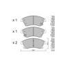 Pastillas de freno delanteras GT2i Club para OPEL Astra J (P10) 1.4 Turbo (68) 141cv 2009-09-01-2015-10-01