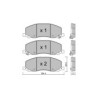 Pastillas de freno delanteras GT2i Club para OPEL Insignia A Sports Tourer (G09) 2.8 Turbo V6 XWD 301cv 2008-07-01-2017-03-01