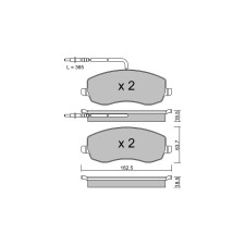 Pastilhas de travão dianteiras GT2i Club para CITROEN C8 (EA_, EB_) 2.2 D Multijet 170 cv 2002-07-01-