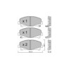 Pastilhas de travão dianteiras GT2i Club para HONDA Accord VII Coupe (CM) 3.5 282bhp 2003-07-01-
