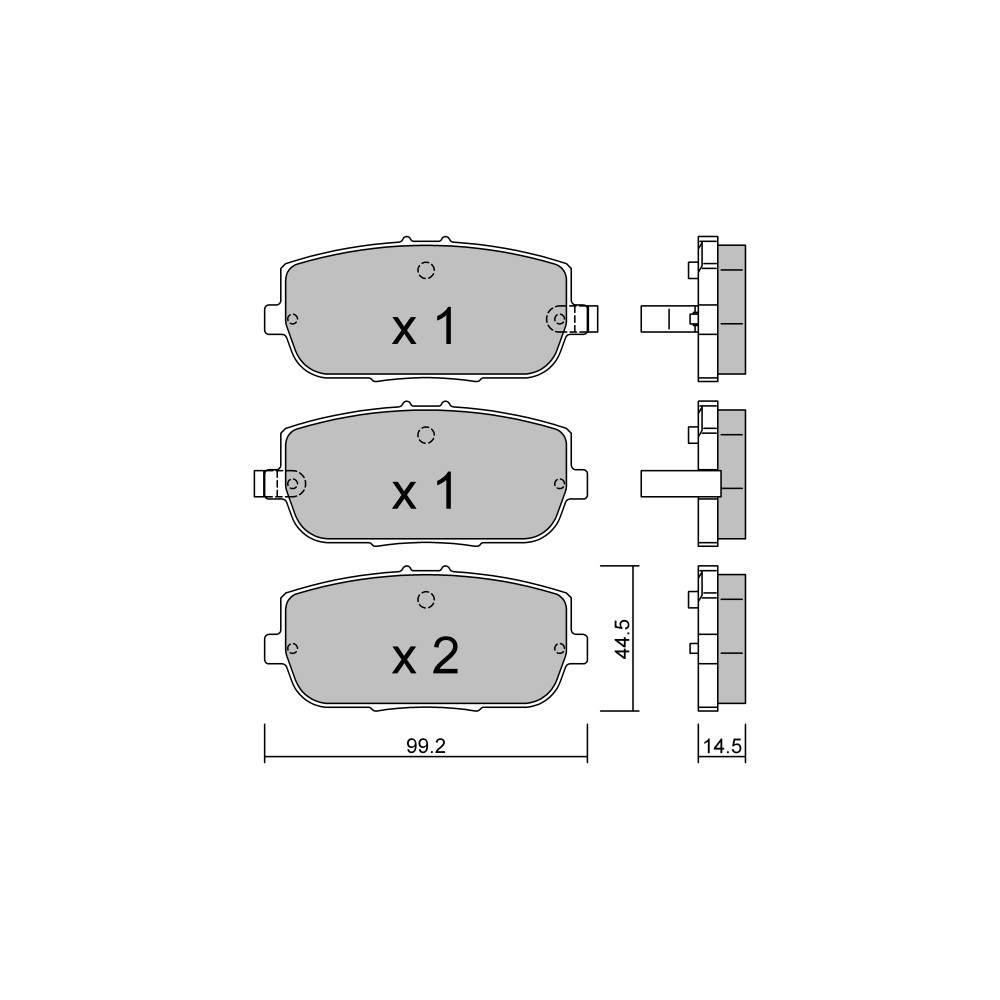 Pastilhas de travão traseiras GT2i Club para MAZDA MX-5 IV (ND) 1.5i 16V, 2.0i 16V 2015- Sumitomo Pinças de travãoArray
