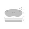 Pastillas de freno delanteras GT2i Club para MAZDA CX-9 I (TB) 3.7 AWD 278cv 2006-09-01-