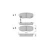 Pastilhas de travão traseiras GT2i Club para SUBARU Tribeca (B9) 3.6 259bhp 2005-01-01-