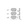 Pastillas de freno traseras GT2i Club para TOYOTA Verso (_R2_) 2.2 D-CAT (AUR21_) 177cv 2009-04-01-2018-08-01