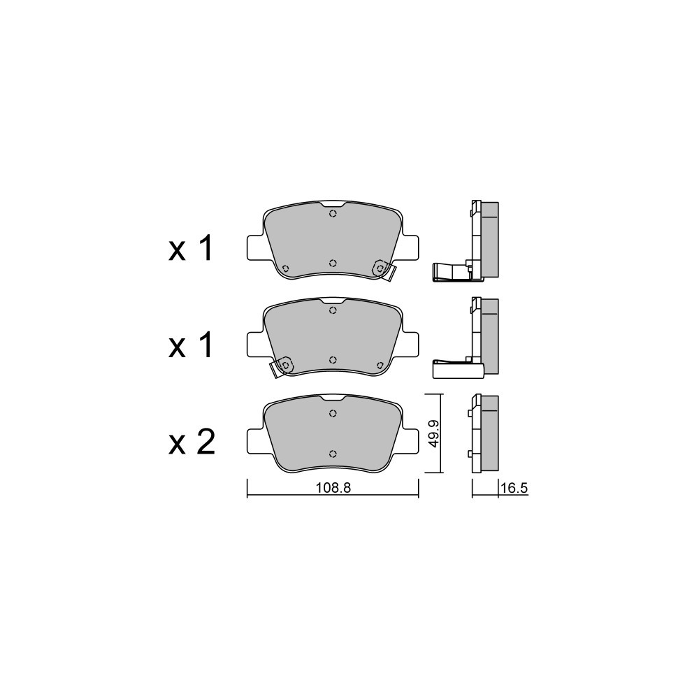 Pastillas de freno traseras GT2i Club para TOYOTA Avensis III SW (_T27_) 3.5 (GSV40_) 278cv 2008-11-01-2018-10-01Array