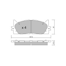 Pastillas de freno delanteras GT2i Club para TOYOTA Camry (_V5_) Sedan 3.5 XLE (GSV70) 310cv 2011-09-01-