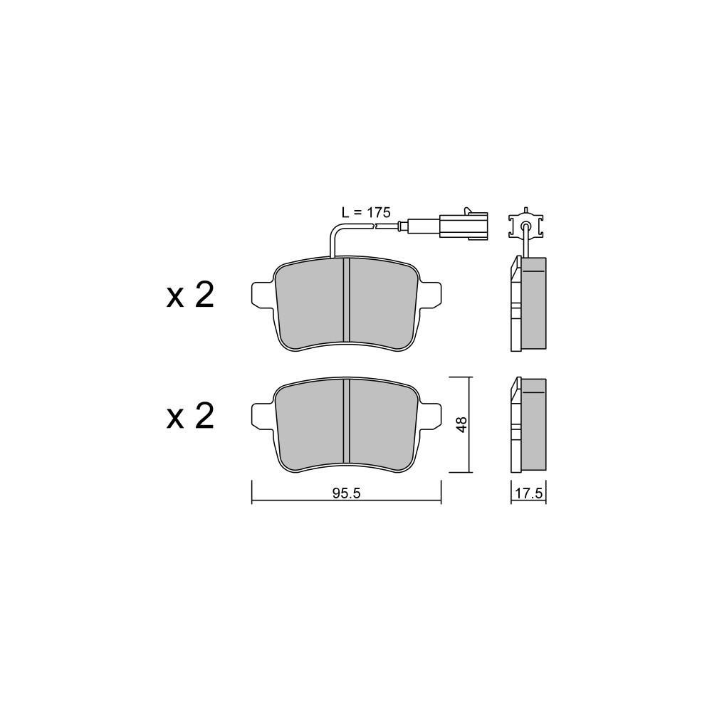 Pastillas de freno traseras GT2i Club para ALFA ROMEO Giulietta III (940_) 2.0 JTDM 170cv 2010-04-01-2020-12-01Array