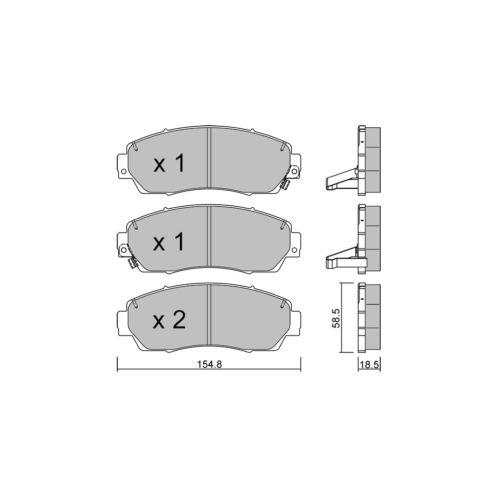 Pastillas de freno delanteras GT2i Club para HONDA CR-V III (RE_) 3.5 (GSR50_) 275cv 2006-06-01-Array