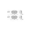 Pastilhas de travão traseiras GT2i Club para BMW Z4 II Roadster (E89) sDrive 30 i 264hp 2009-02-01-01-