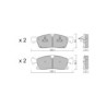 Pastilhas de travão dianteiras GT2i Club para MERCEDES BENZ GLE I Coupe (C292) 400 4-matic (292.356) 334hp 2015-03-01-2019-10-01