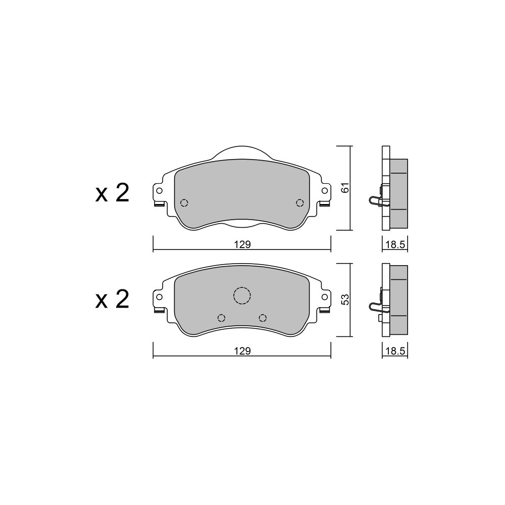 Pastilhas de travão dianteiras GT2i Club para CITROEN C4 II (B7) 35 TFSI 150hp 2009-11-01-Array