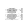 Pastilhas de travão dianteiras GT2i Club para AUDI Q5 I (8RB) S8 plus quattro 606hp 2008-11-01-2017-05-01
