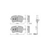 Pastilhas de travão traseiras GT2i Club para AUDI A6 IV (4G2, 4GC, C7) S6 quattro 451hp 2010-11-01-2018-09-01