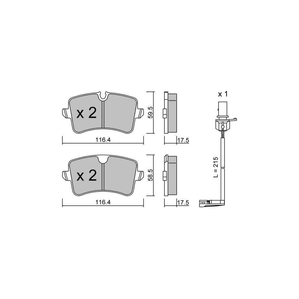 Pastilhas de travão traseiras GT2i Club para AUDI A6 IV (4G2, 4GC, C7) S6 quattro 451hp 2010-11-01-2018-09-01Array
