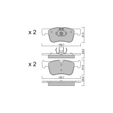 Pastillas de freno delanteras GT2i Club para BMW Serie 3 (F30-F31-F34-F35-F80) 316i,316d,318d,320i 11-18 - Pinzas de freno Ate 