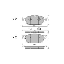 Pastillas de freno delanteras GT2i Club para MERCEDES BENZ GLE I (W166) 500 4-matic (292.373) 456cv 2015-04-01-