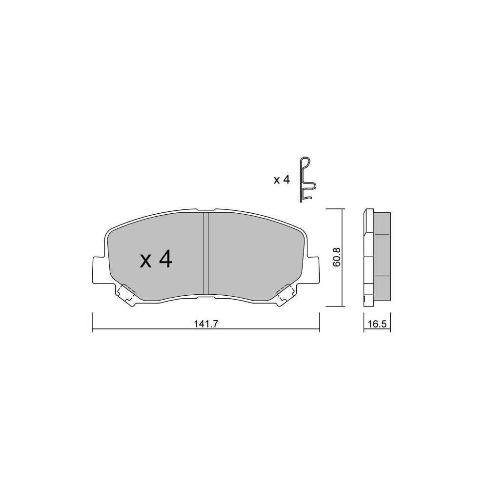 Pastilhas de travão dianteiras GT2i Club para MAZDA CX-5 II (KF) 2.5 AWD 232bhp 2016-11-01-Array