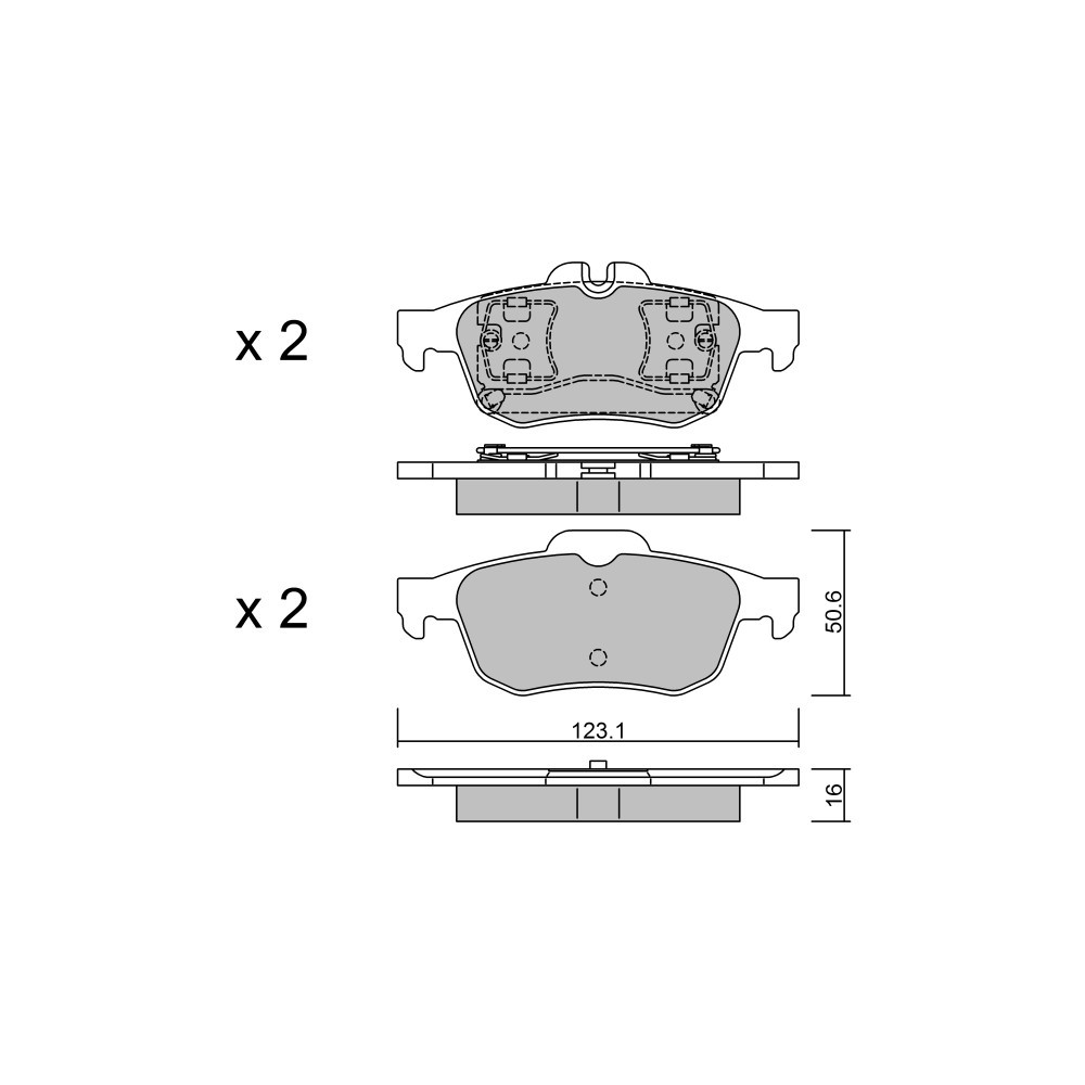 Pastilhas de travão traseiras GT2i Club para RENAULT Latitude (L70_) 3.0 dCi 240 (L70G) 241bhp 2010-07-01-Array