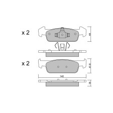 Pastillas de freno delanteras GT2i Club para DACIA Logan II 1.2 75cv 2012-10-01-