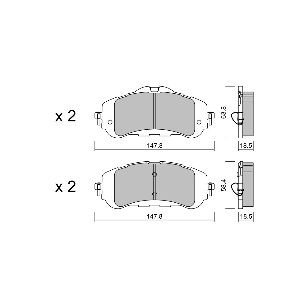 Pastillas de freno delanteras GT2i Club para PEUGEOT 308 III Hybrid 225 225cv 2021-07-01-Array