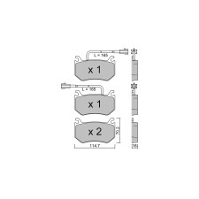 Pastillas de freno traseras GT2i Club para ALFA ROMEO Giulia II (952_) 2.9 GTA (952AAM24) 540cv 2015-10-01-