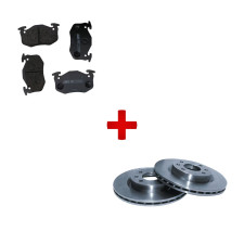 Conjunto de travões de disco + pastilhas traseiras Citroën Saxo VTS / Peugeot 106 S16 / 306 S16