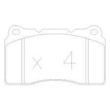 Pack freno discos + pastillas delanteras Mitsubishi Lancer Evo 5 / 6 / 7 / 8