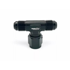 Adaptador en T JIC 2 macho convexo 1 hembra cóncava giratorio en el lado OBP negro