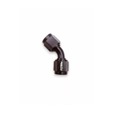Acoplamiento giratorio 45° OBP hembra/hembra JIC-JIC aluminio Negro