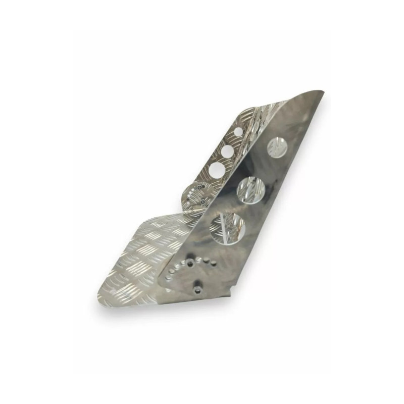 Reposapiés inclinable OBP para copiloto, fabricado en aluminio.Array