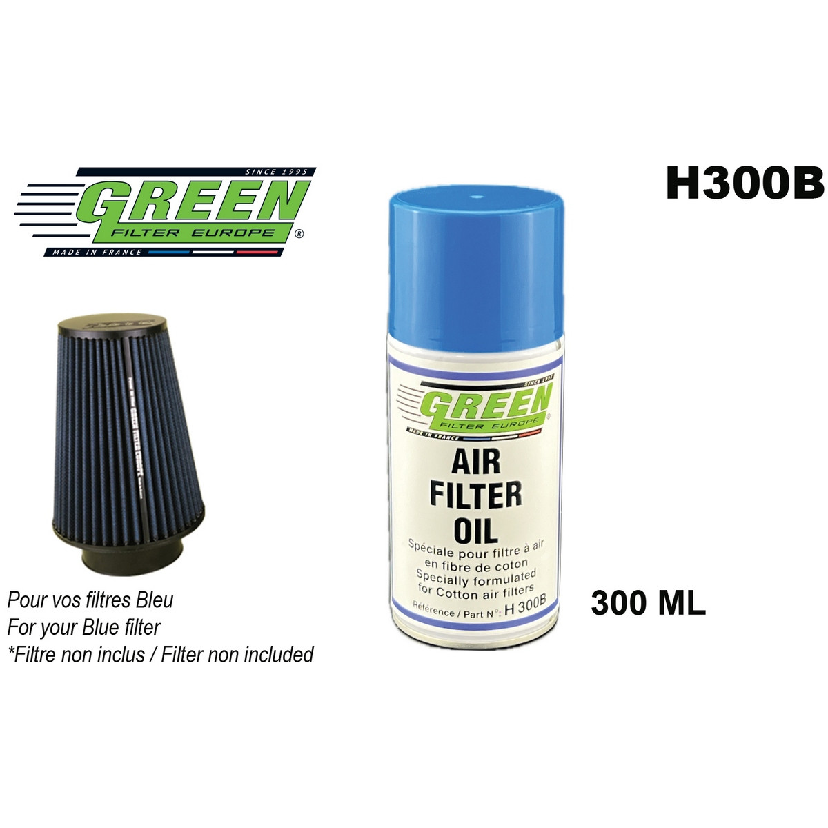 Spray lubrificante para filtros de algodão GREEN FILTER - 0,3 lArray