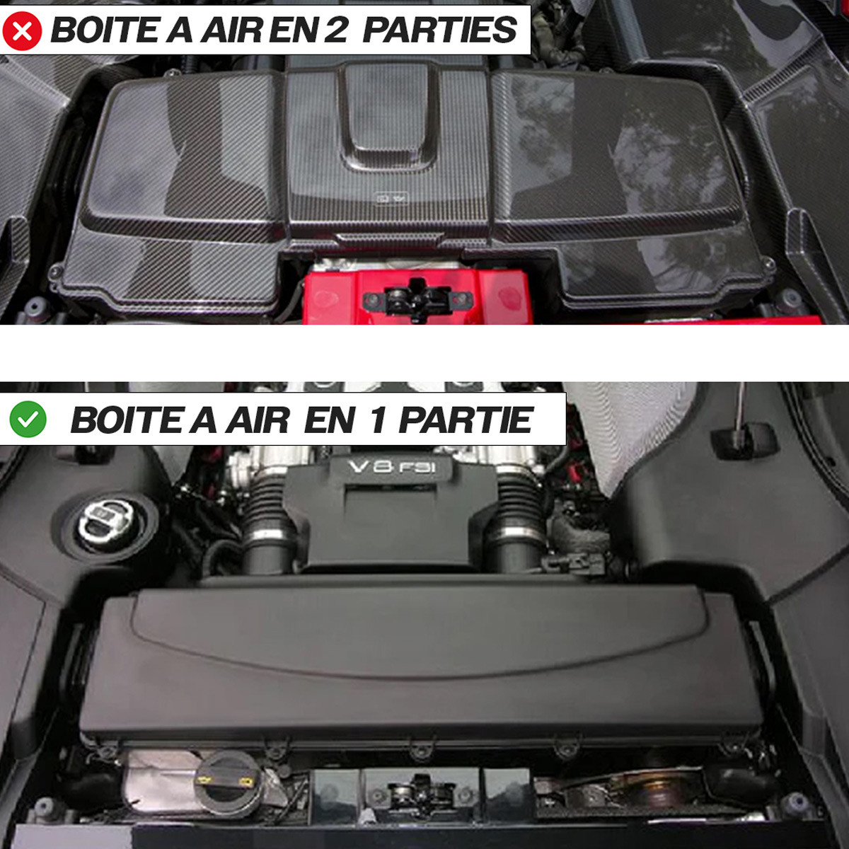 VWR - Filtro de ar HiFlow - Substituição standard - Audi R8/R8 Spyder V8 4.2 (Par)Array
