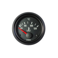 Manómetro VDO Temperatura da água 120° Diâmetro da visão 52 Fundo preto