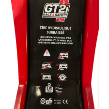 Gato hidráulico de perfil bajo GT2i de 1,5T 70mm-610mm