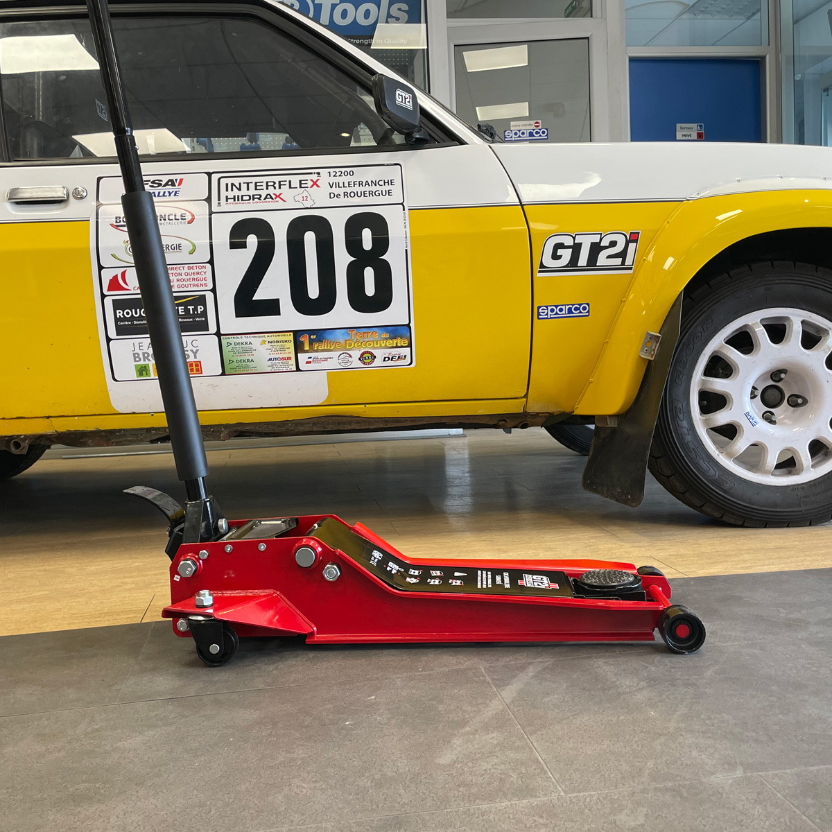 Macaco hidráulico de perfil baixo GT2i 1.5T 70mm-610mmArray