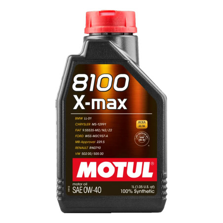 Aceite de motor MOTUL 8100 X-MAX 0W40 - lata 1L