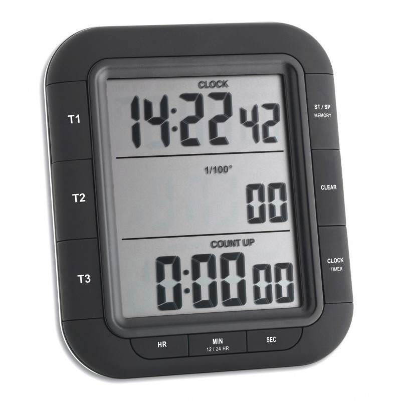 Cronómetro/Reloj para rallies y rallies de regularidad con 3 líneas de visualizaciónArray