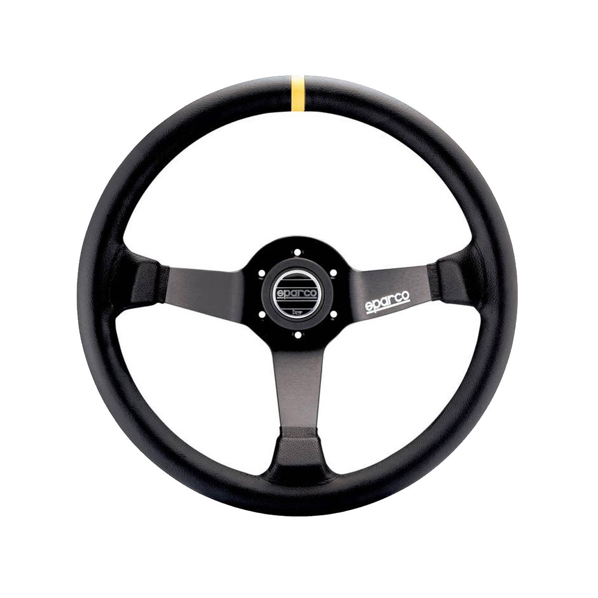 Volante Sparco R325 em pele acamurçada PretoArray