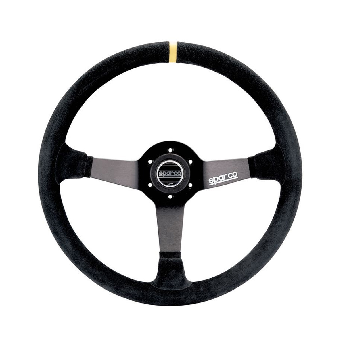 Volante Sparco R368 em pele acamurçada PretoArray