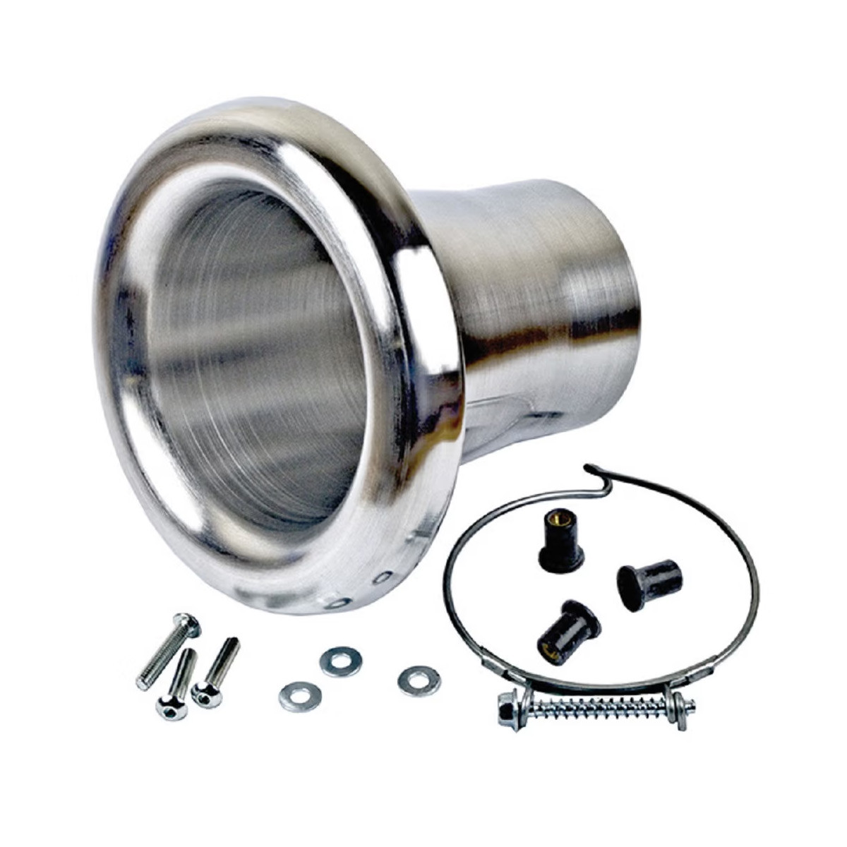 Negro REVOTEC trompeta de aspiración de aire / diámetro 89 mm + adhesivoArray