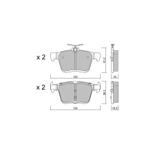 Pastilhas de travão GT2i Club Traseiro para Seat Ateca (KH7) 2.0 TSI 4drive